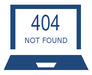 A laptop with a 404: Not Found error message